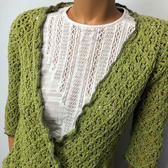Clare by Icelandic Design green knit sweater Sz S - Picture 2 of 11